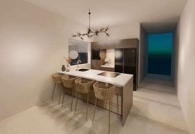 Badkamer van 2-slaapkamer appartement in Royal Vista met zwembad